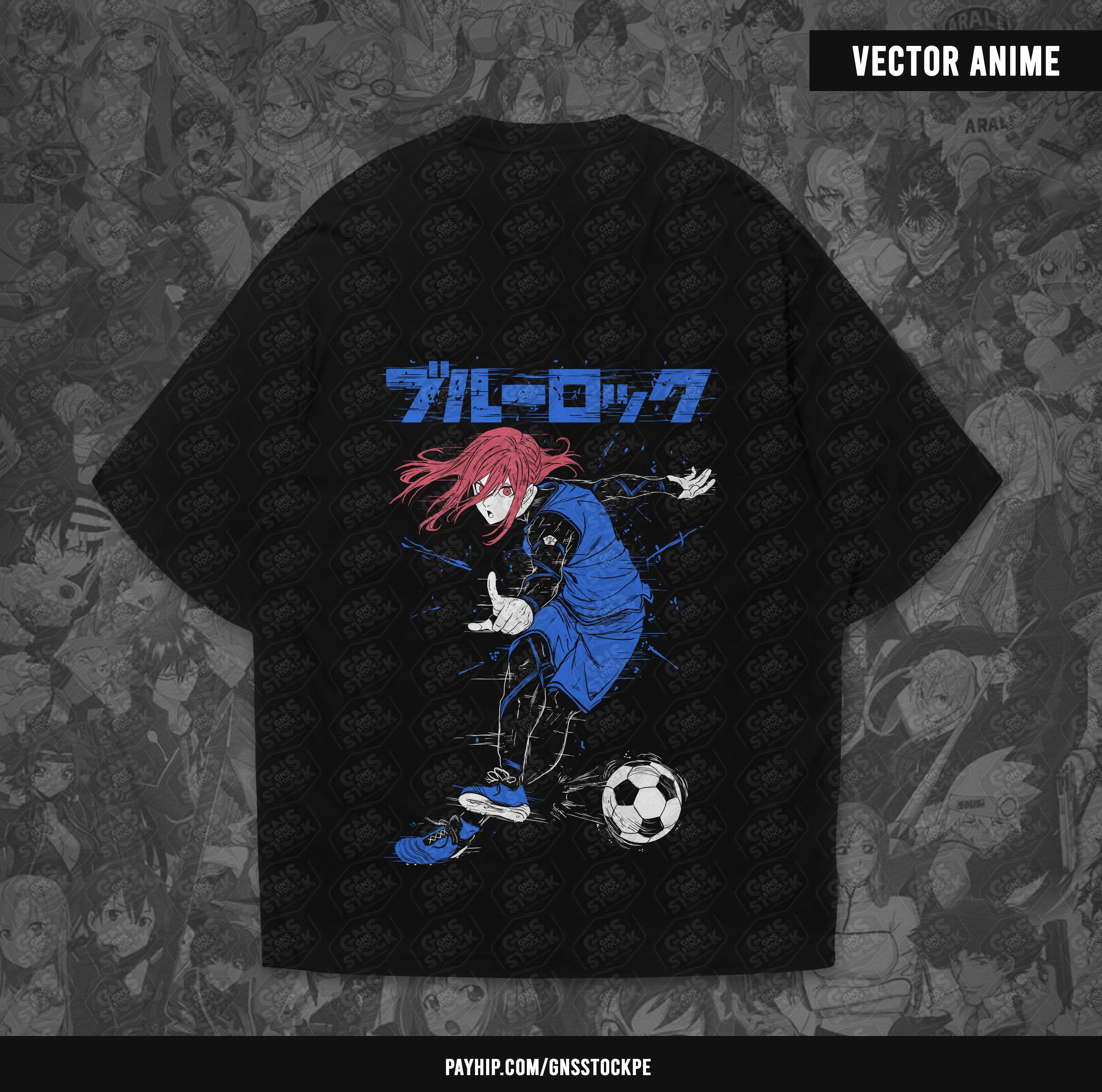 Anime Vector – Hyoma Chigiri | Blue Lock | Design for DTF, Sublimation ...