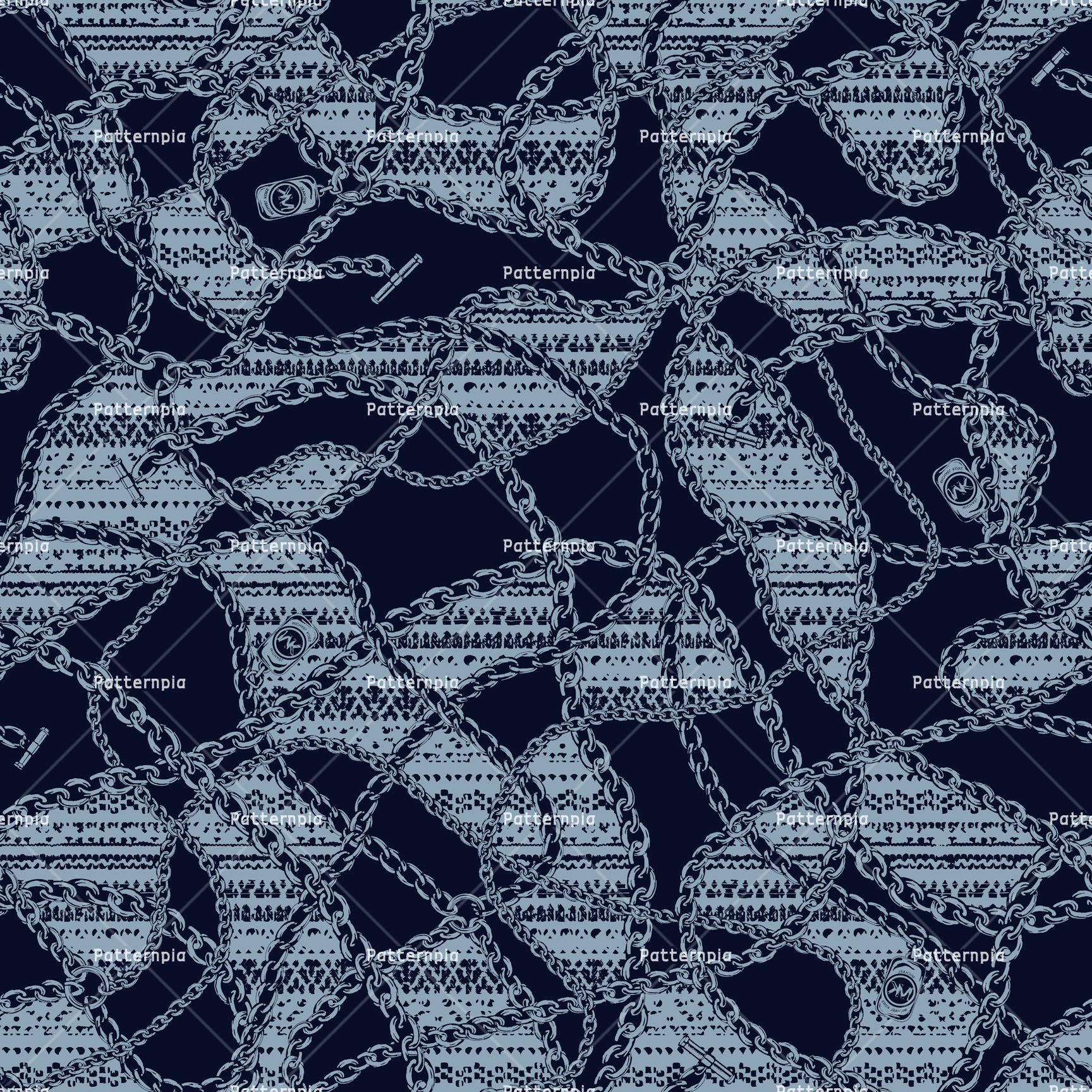 Chain Repeat Pattern Patternpia Seamless Repeat Textile Pattern PSD JPG – Indigo Chain ...