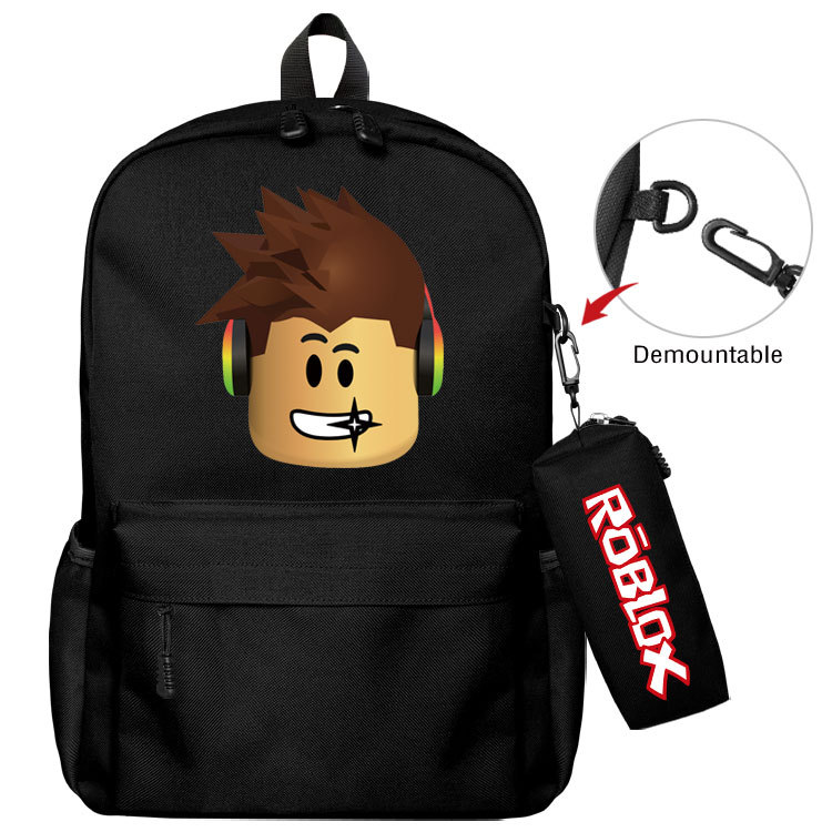 Kids game-themed backpack set with pencil case for daily use