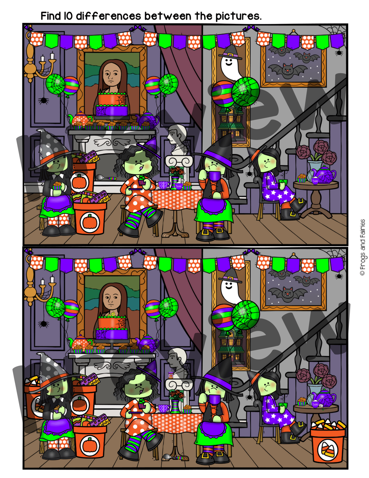 Holiday Spot the Difference Growing Bundle: No-Prep Visual Perception ...