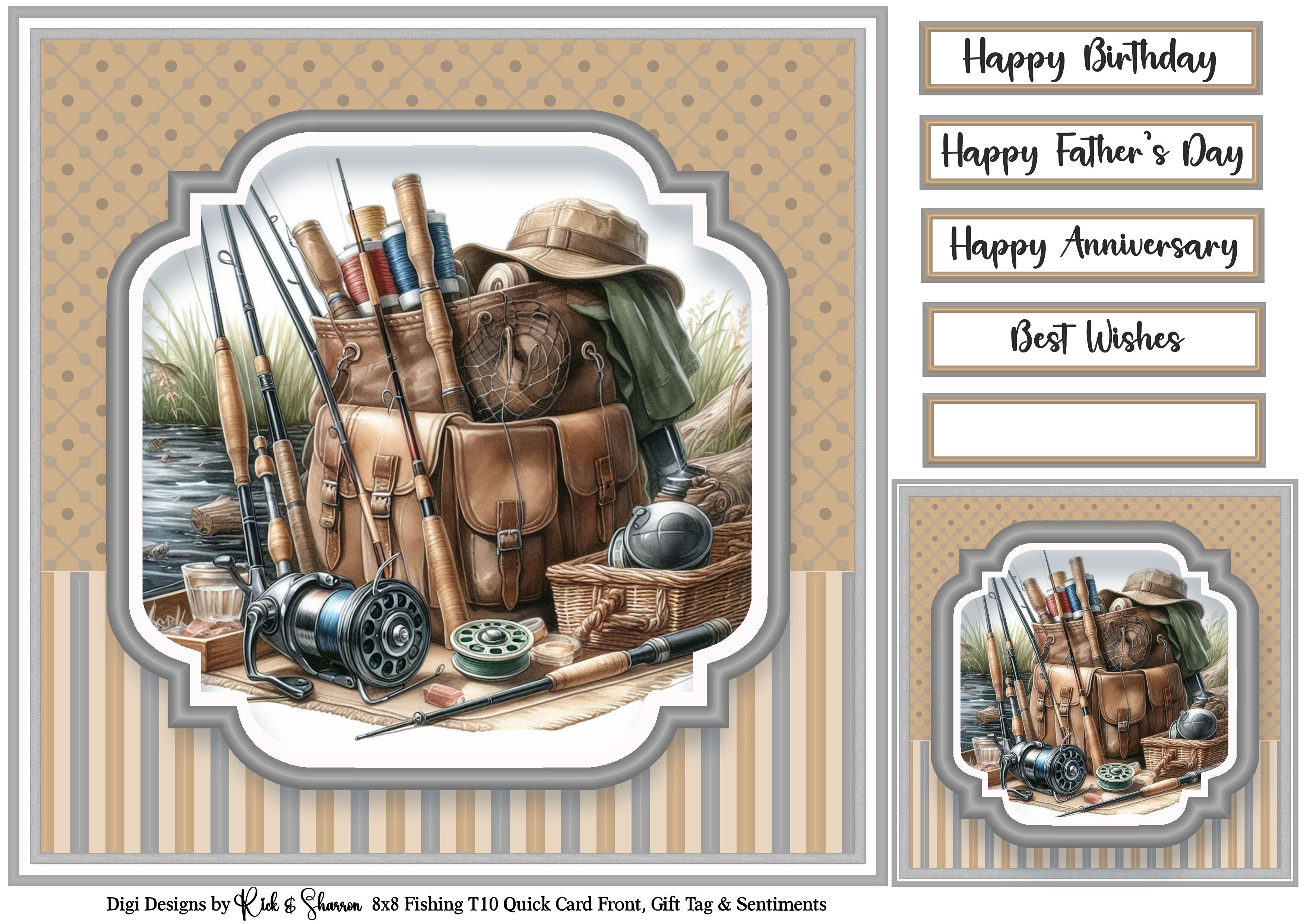 8x8 Fishing 10 - Quick Card - Payhip