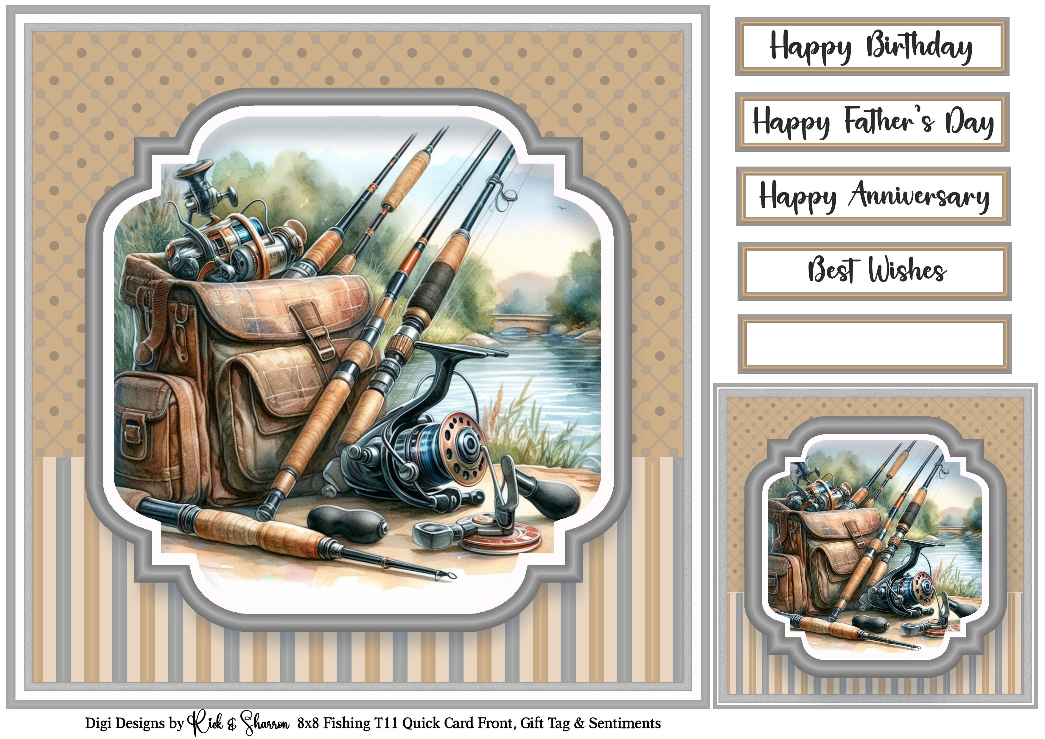 8x8 Fishing 11 - Quick Card - Payhip