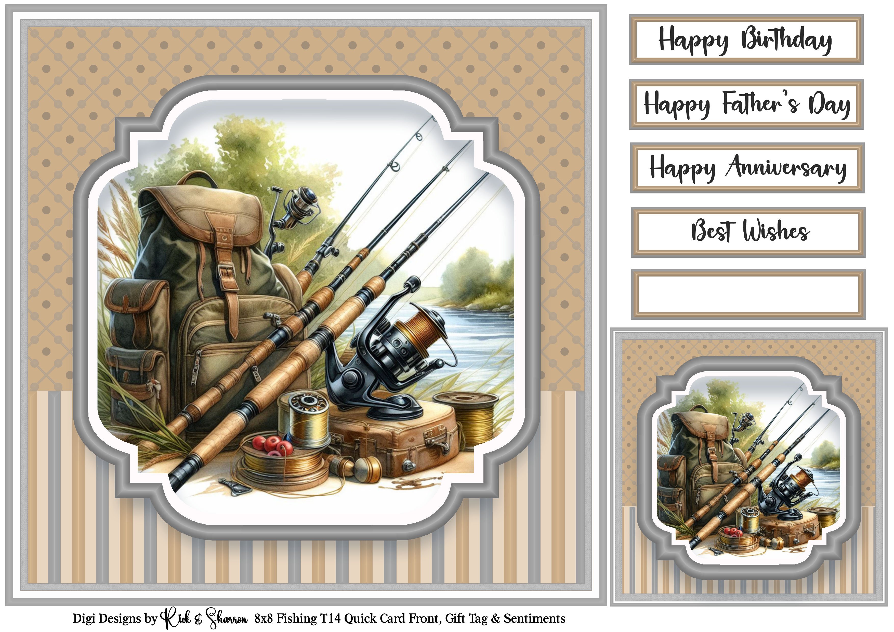 8x8 Fishing 14 - Quick Card - Payhip