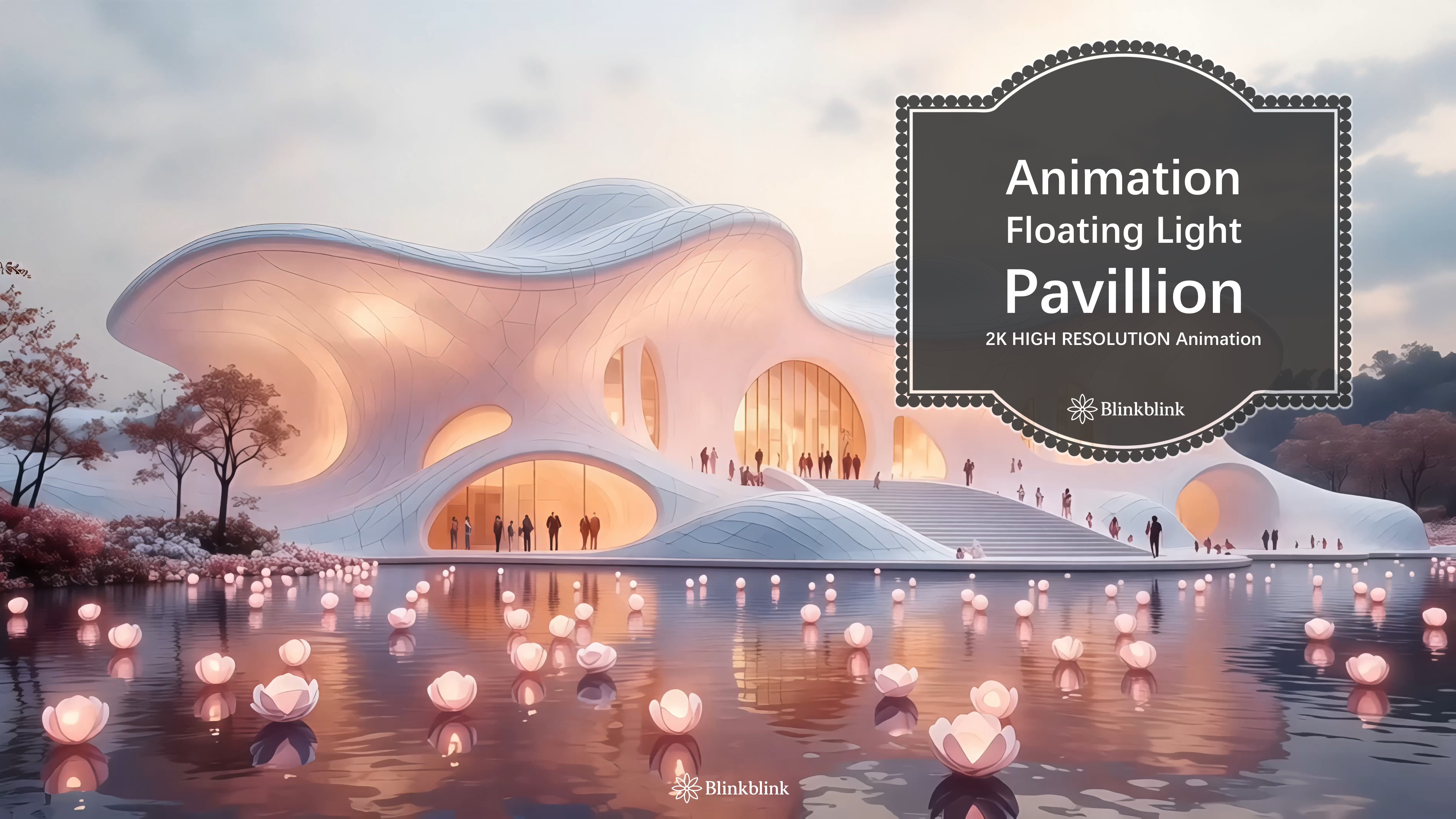 Floating Light Pavilion 1 – Dreamlike Futuristic 2K Quality Animation ...