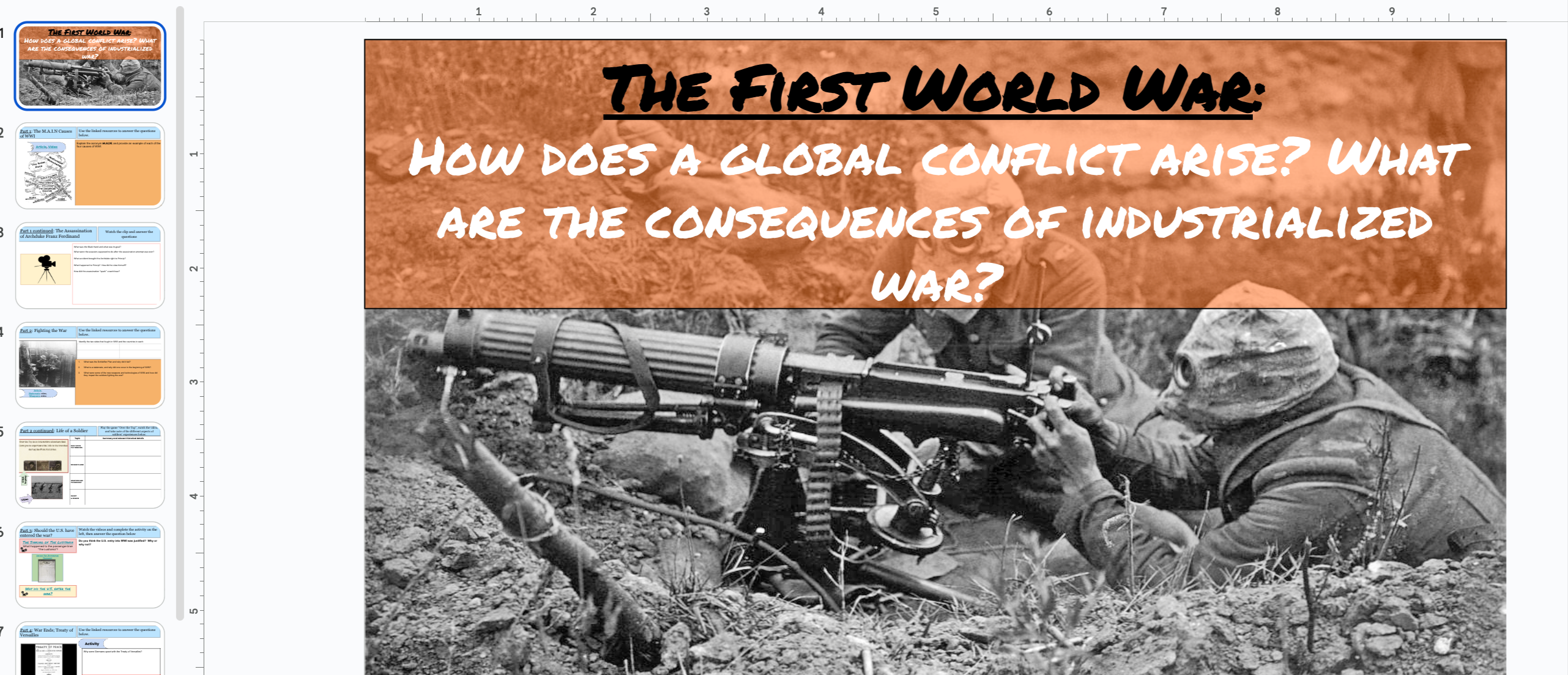 World War I Unit | Global Conflict and Modern Warfare (1914–1918) - Payhip