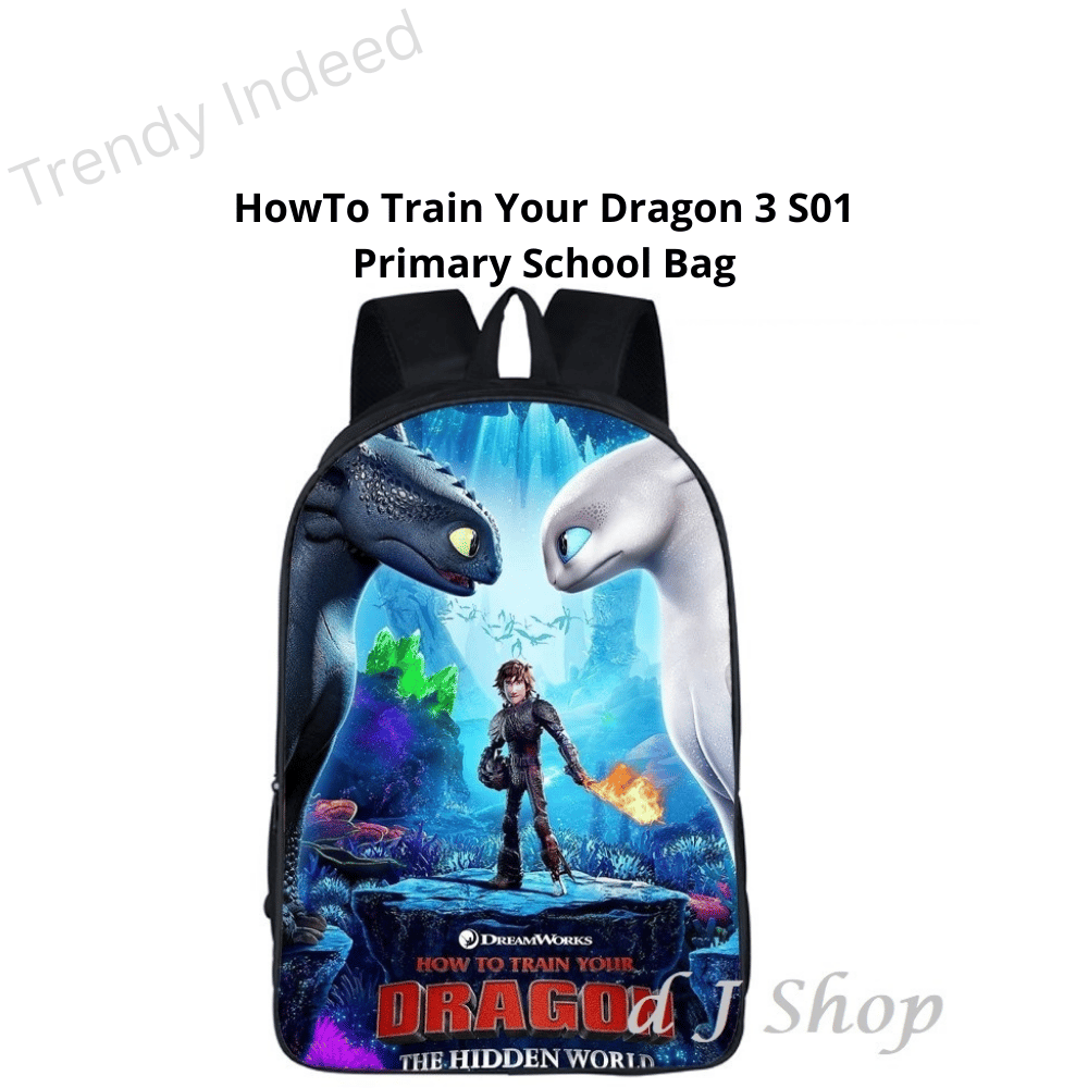 Breathable children’s backpack with dragon-inspired cartoon design