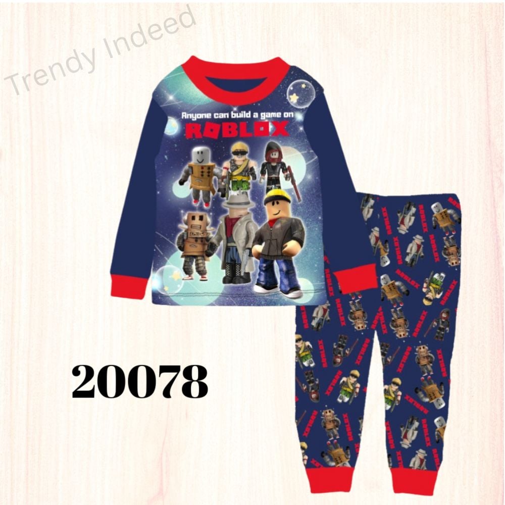 Soft lycra cotton kids sleepwear with galaxy and pixel game design