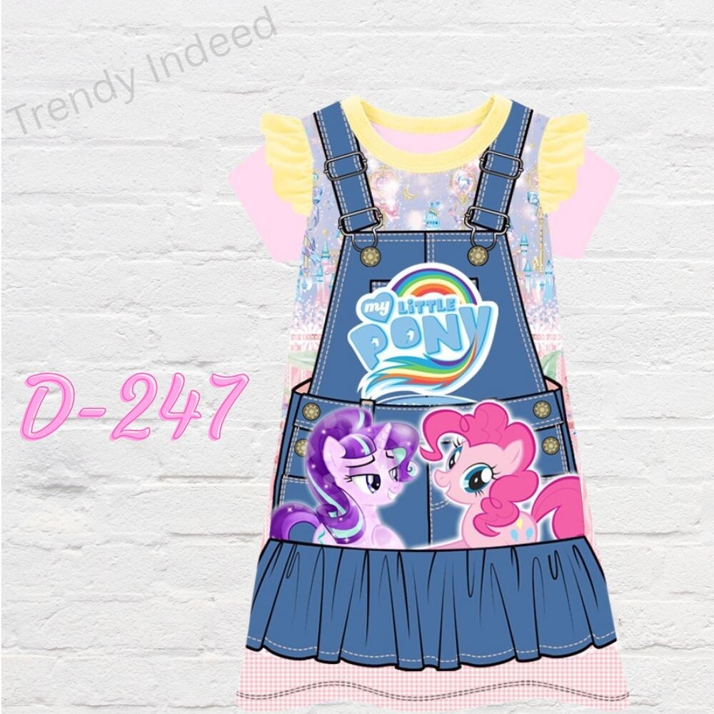 Adorable girls dresses with animal, princess, and unicorn themes