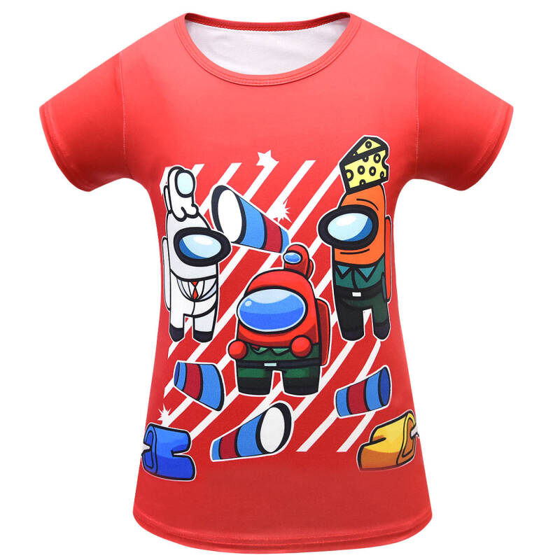 Comfortable kids T-shirt with cartoon game style graphic