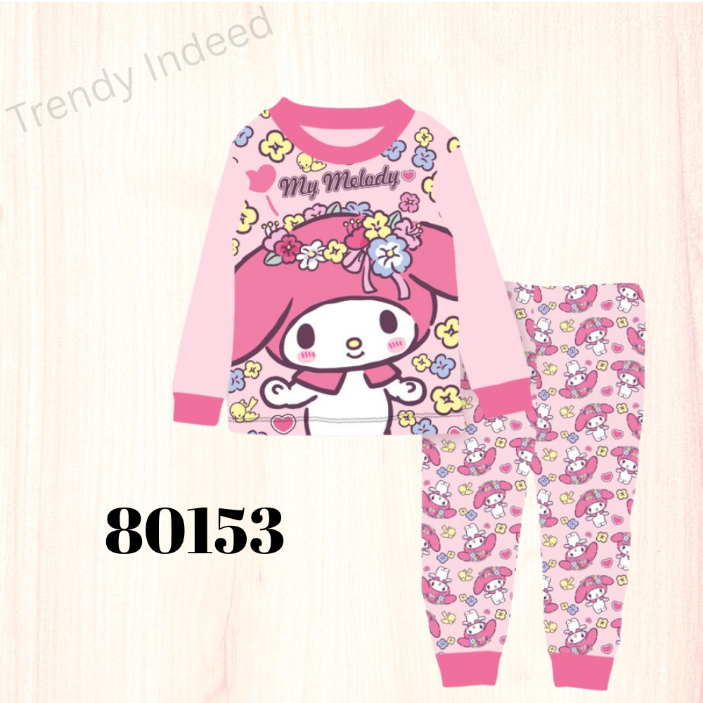 Soft lycra cotton kids sleepwear with colorful cartoon designs