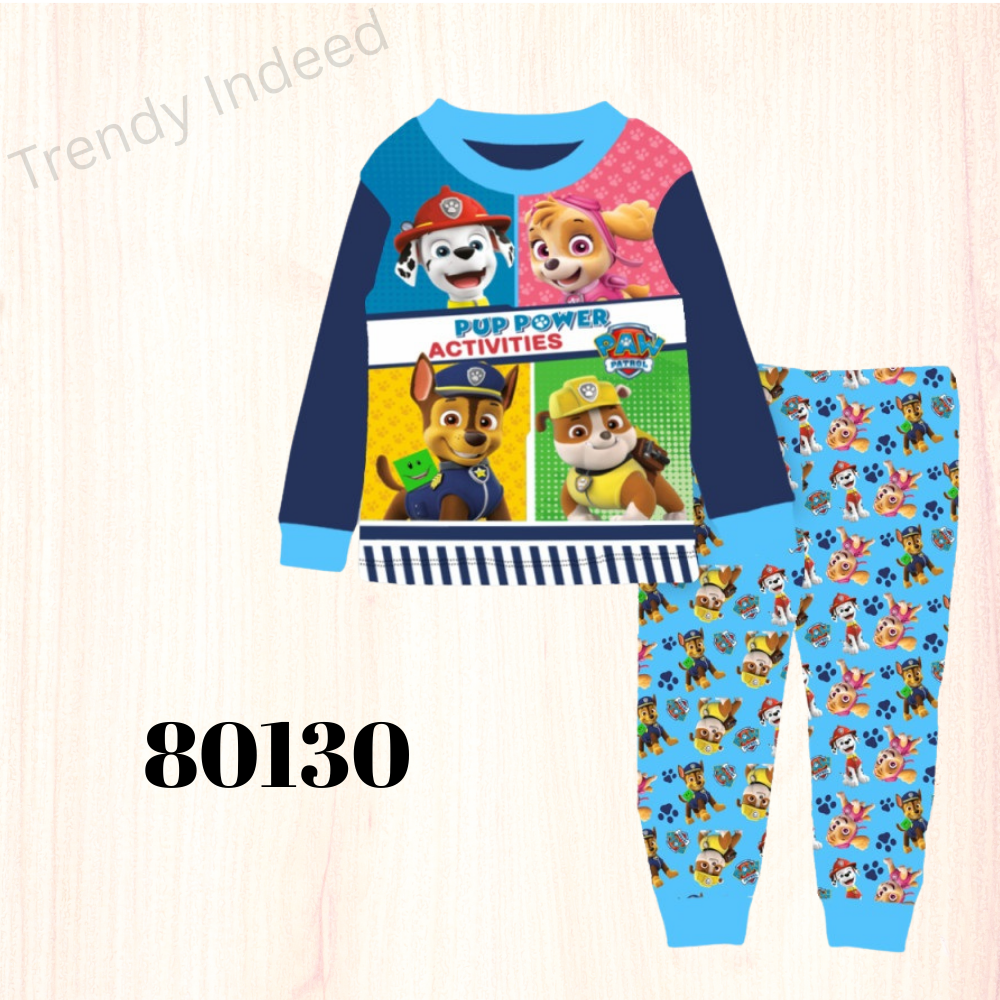 Children’s cartoon theme pajamas with cute animal and hero prints