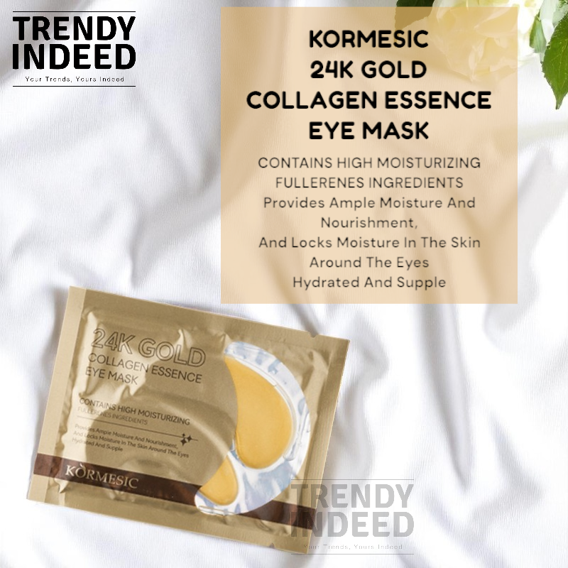 24K gold collagen eye mask for under-eye hydration and care