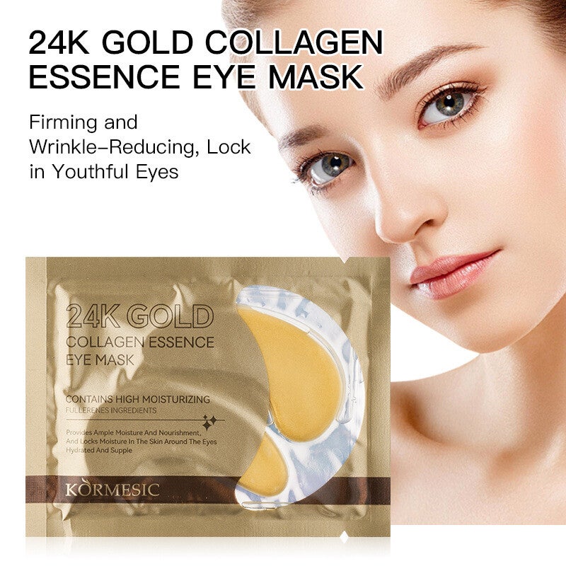 Kormesic gold collagen eye masks for smoother under-eye area