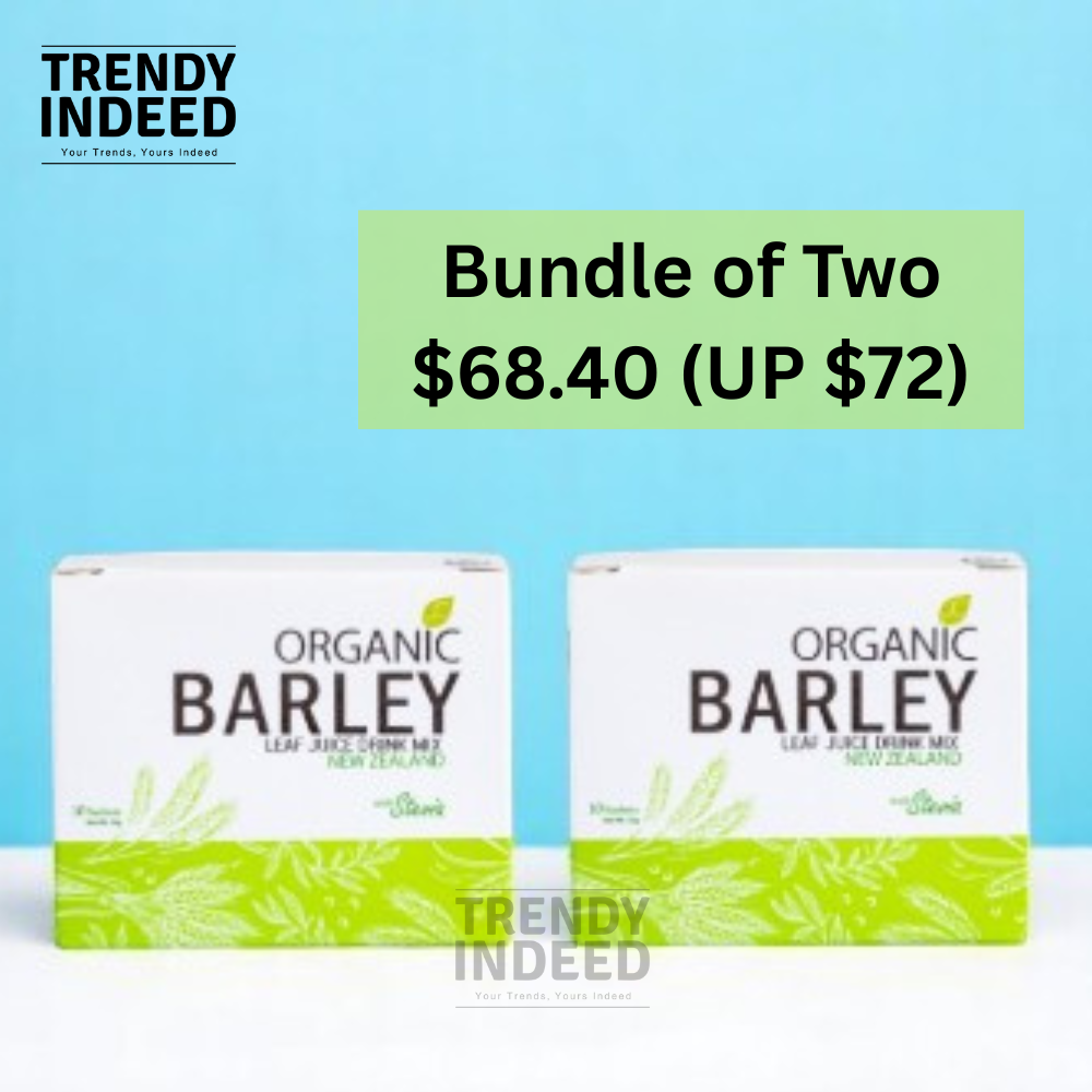 Bundle set of organic barley juice sachets premium superfood drink