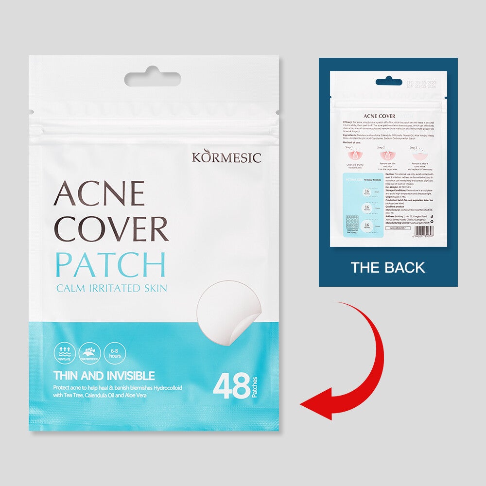 Hydrocolloid pimple patches for blemish coverage 48 pieces