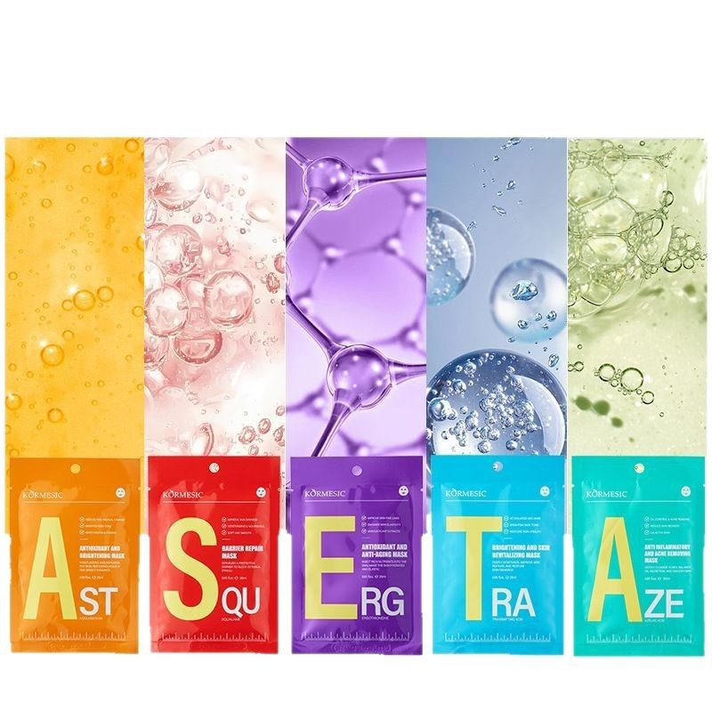 Premium facial sheet mask set for hydrating care