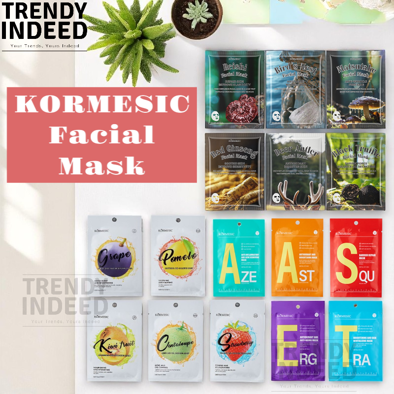 Kormesic ultimate facial mask bundle with 5 mask packs
