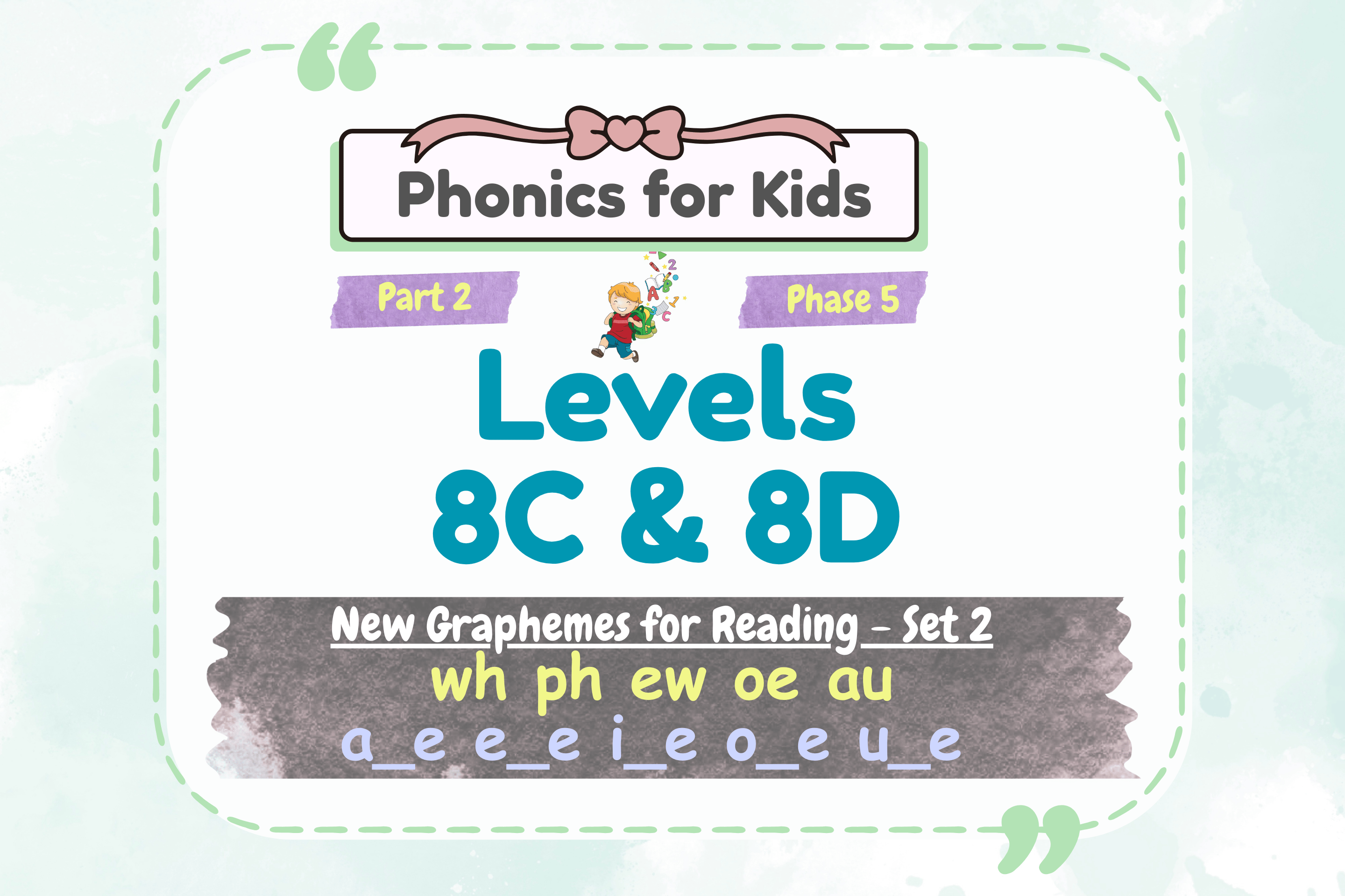 Graphite Levels Set New Graphemes - Set 2 (Levels 8C & 8D)