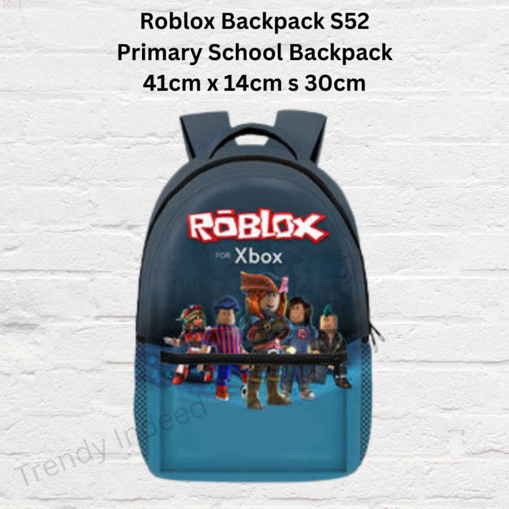 Primary school backpack with pixel game inspired design