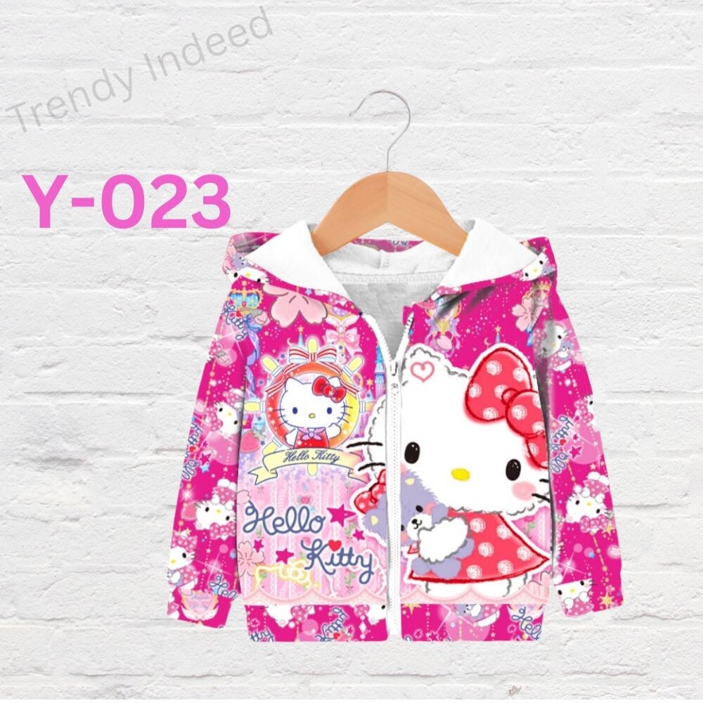 Children’s character-style jackets with fun cartoon designs
