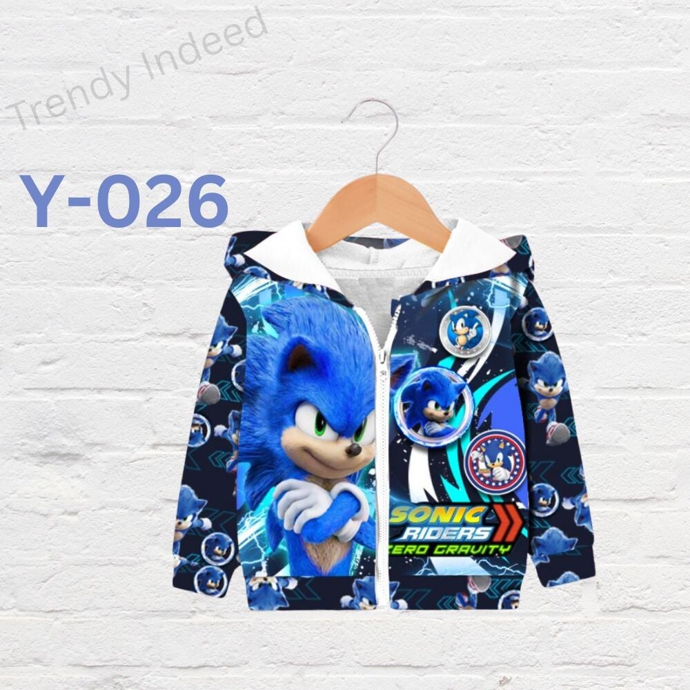 Boys and girls cartoon-inspired jackets for daily wear