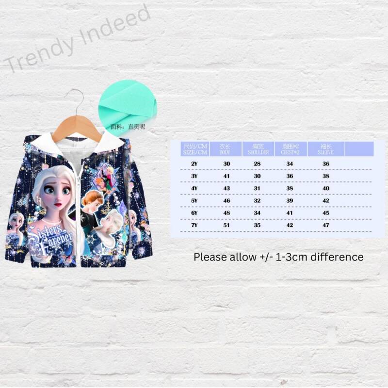 Kids fashion jackets with fun animated-style designs