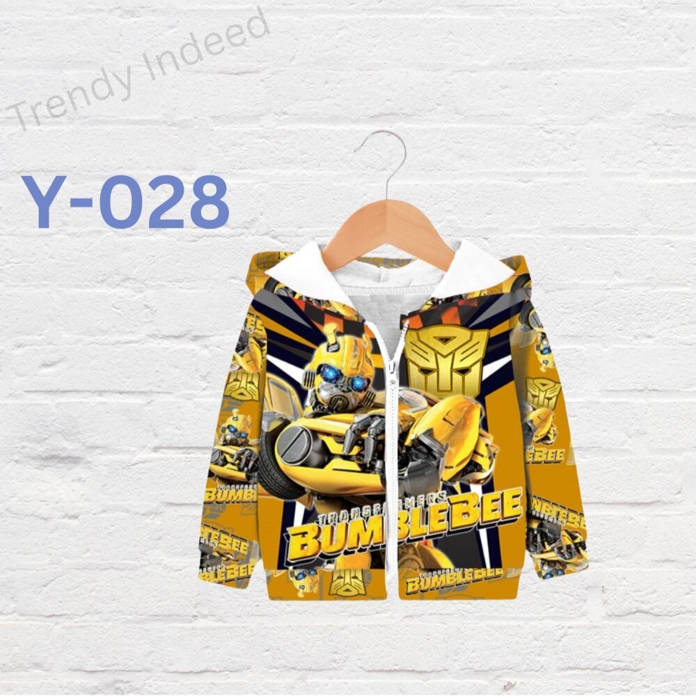 Children’s casual jackets with cute cartoon themes