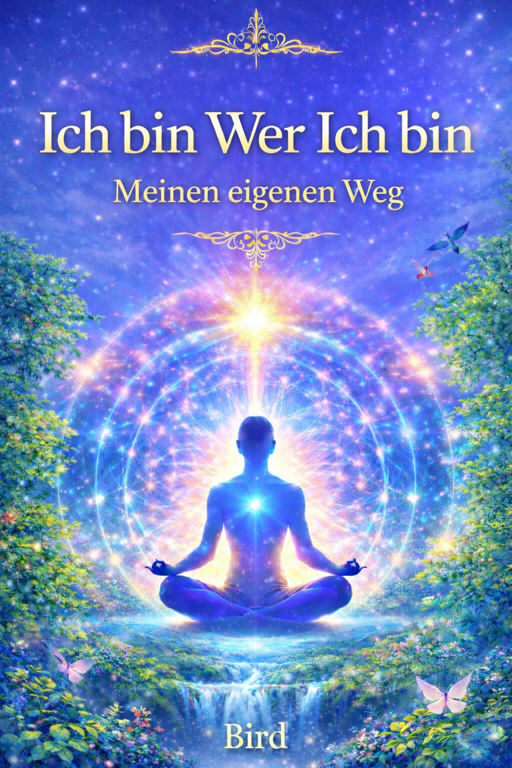 Buchcover von Ich bin, wer ich bin — ein spiritueller Leitfaden über Selbstfindung, innere Freiheit und die Gegenwart des Vaters in allem