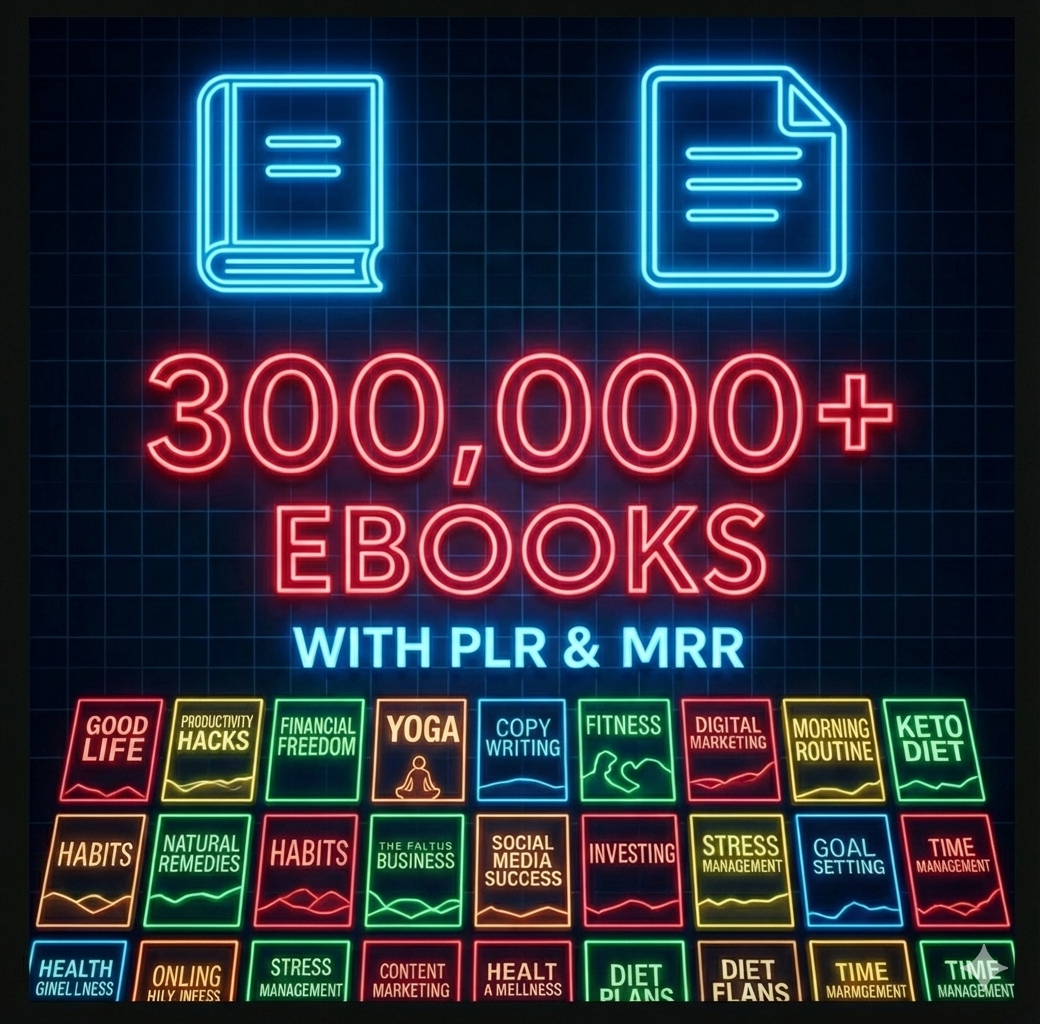 300000 ebooks bundle, PLR ebooks, MRR ebooks, eBook mega bundle, digital ebook collection, eBooks with resell rights, eBooks with PLR license, eBooks with MRR license, sell ebooks online, ebook business starter kit, resale rights ebooks, ebook PLR busines