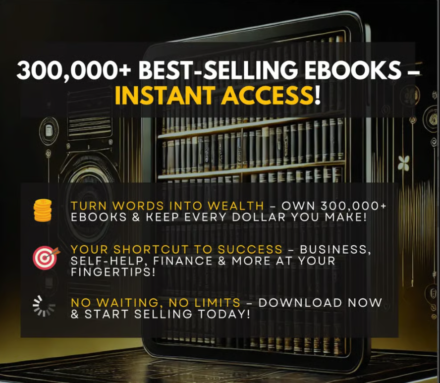 300000 ebooks bundle, PLR ebooks, MRR ebooks, eBook mega bundle, digital ebook collection, eBooks with resell rights, eBooks with PLR license, eBooks with MRR license, sell ebooks online, ebook business starter kit, resale rights ebooks, ebook PLR busines