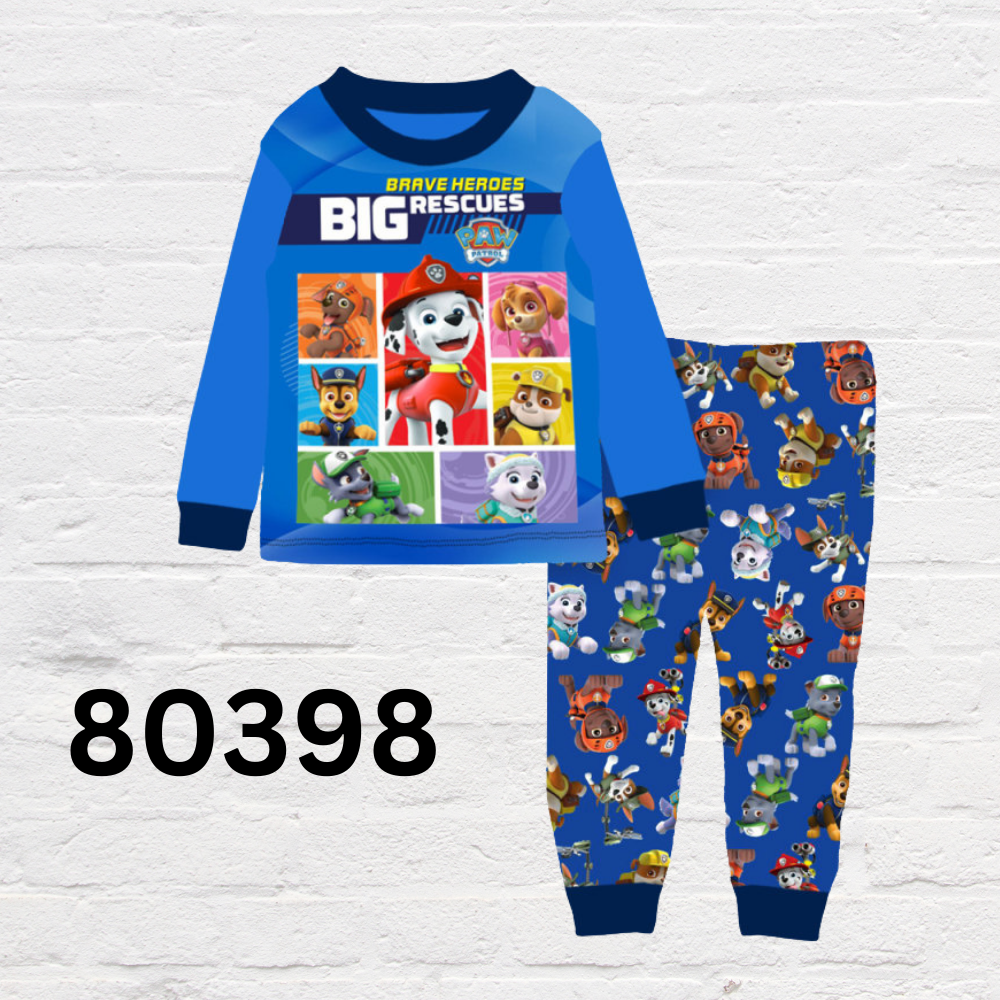 Cute cartoon kids nightwear ages 3–8 with Mario Brothers and bus character patterns