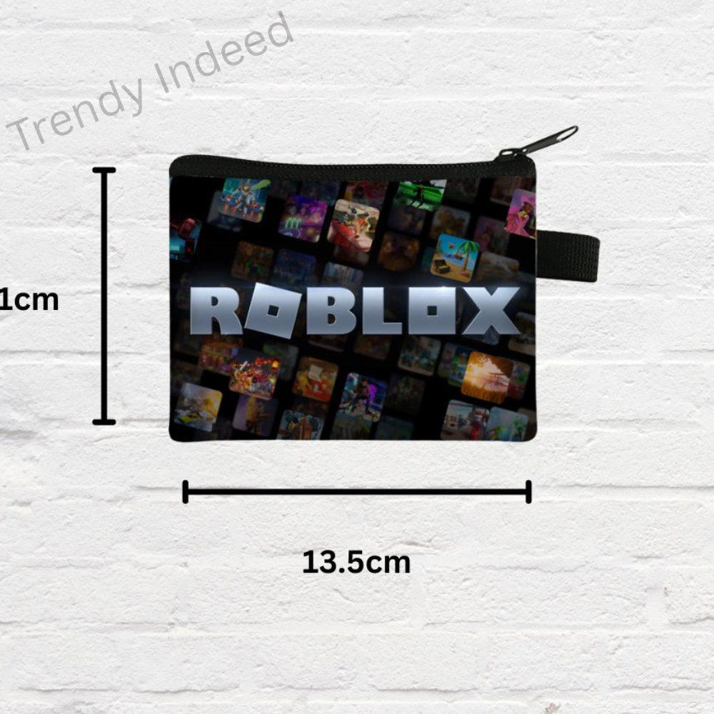 Compact kids coin pouch with gaming-inspired print