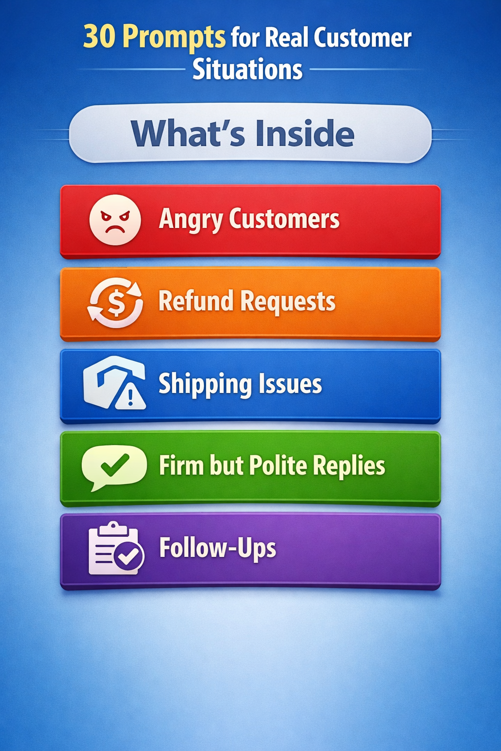 Customer Support Reply Prompts for Online Stores