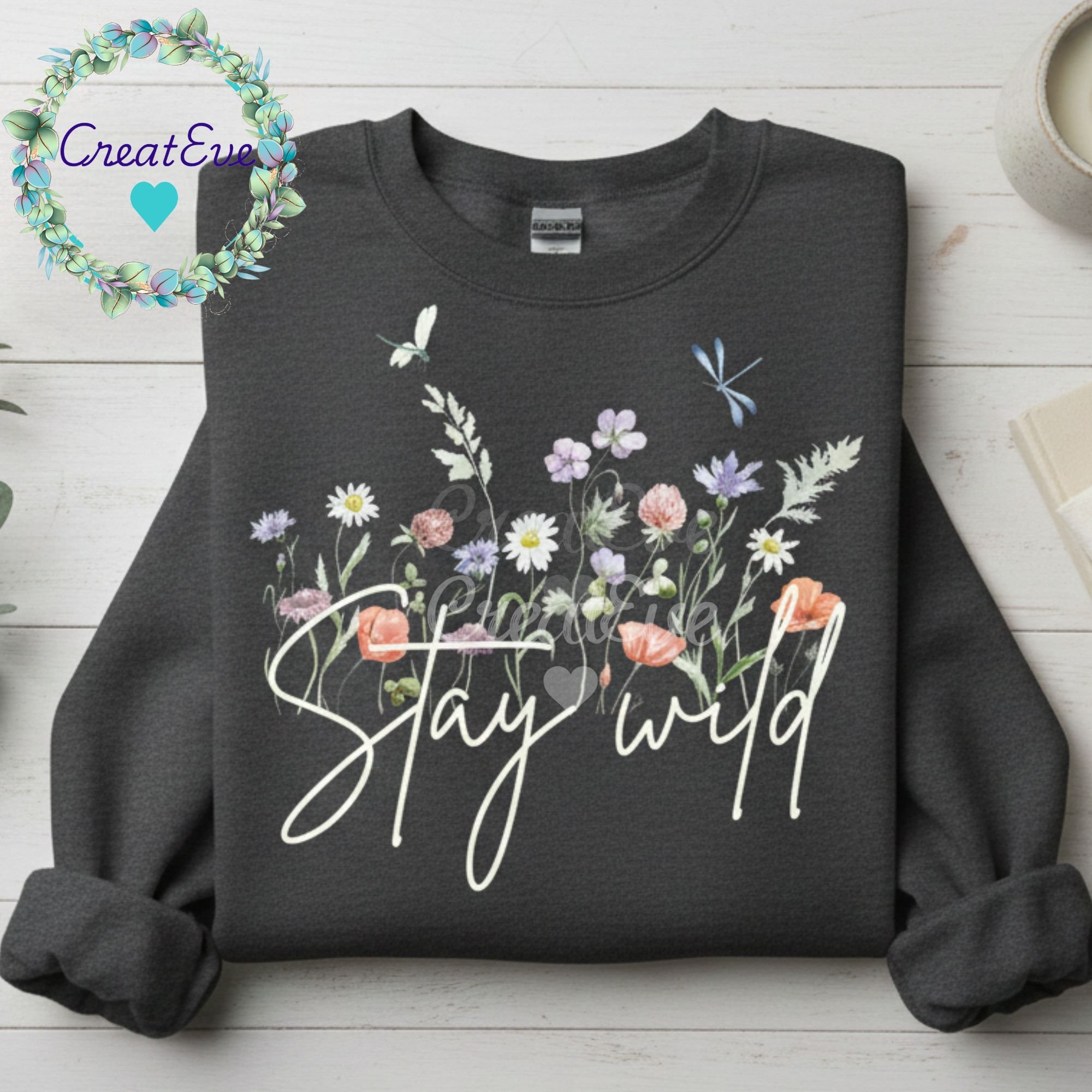Stay Wild Wildflower Shirt PNG Bundle | Boho Floral PNG | Spring Shirt ...