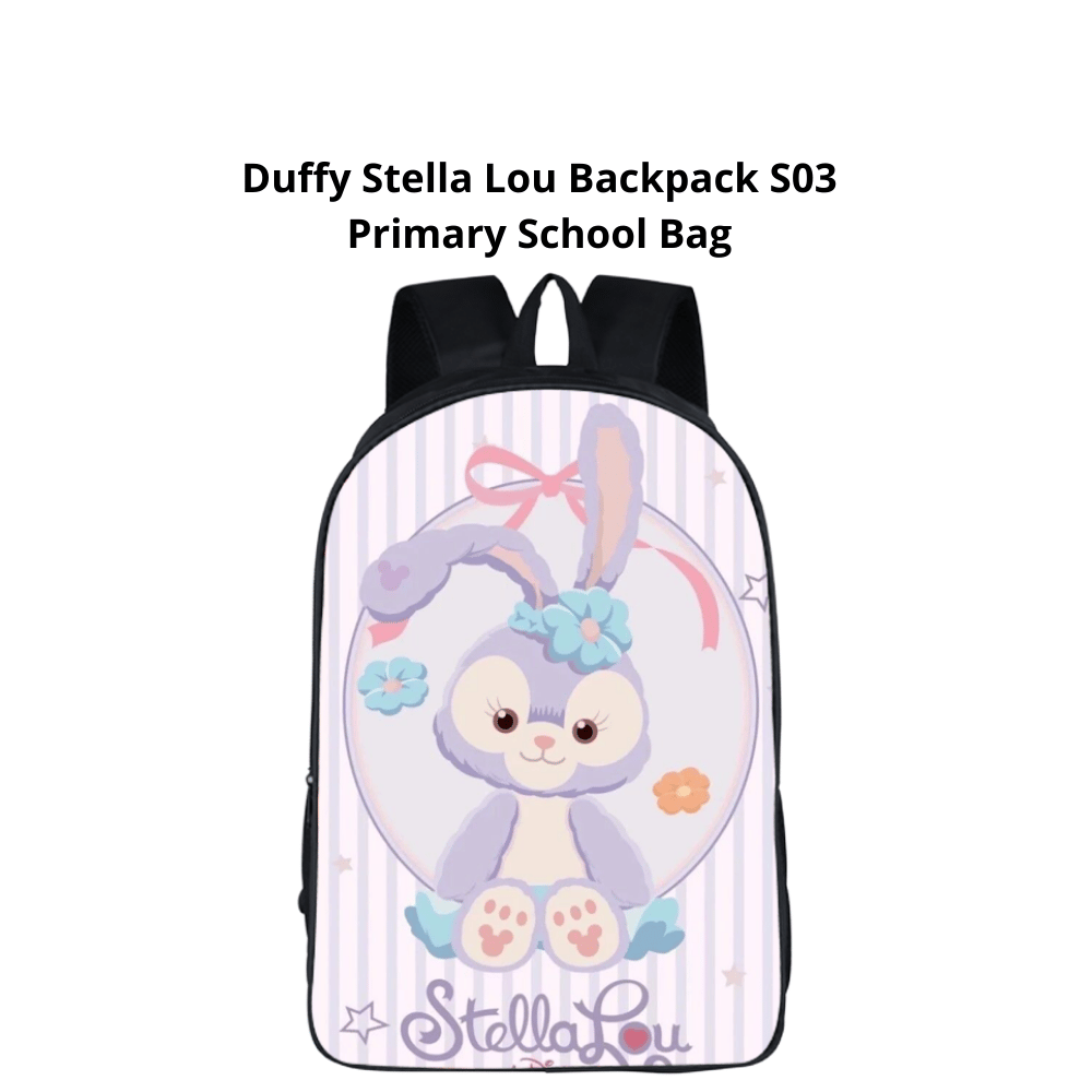 Kids primary backpack with sweet bunny character design