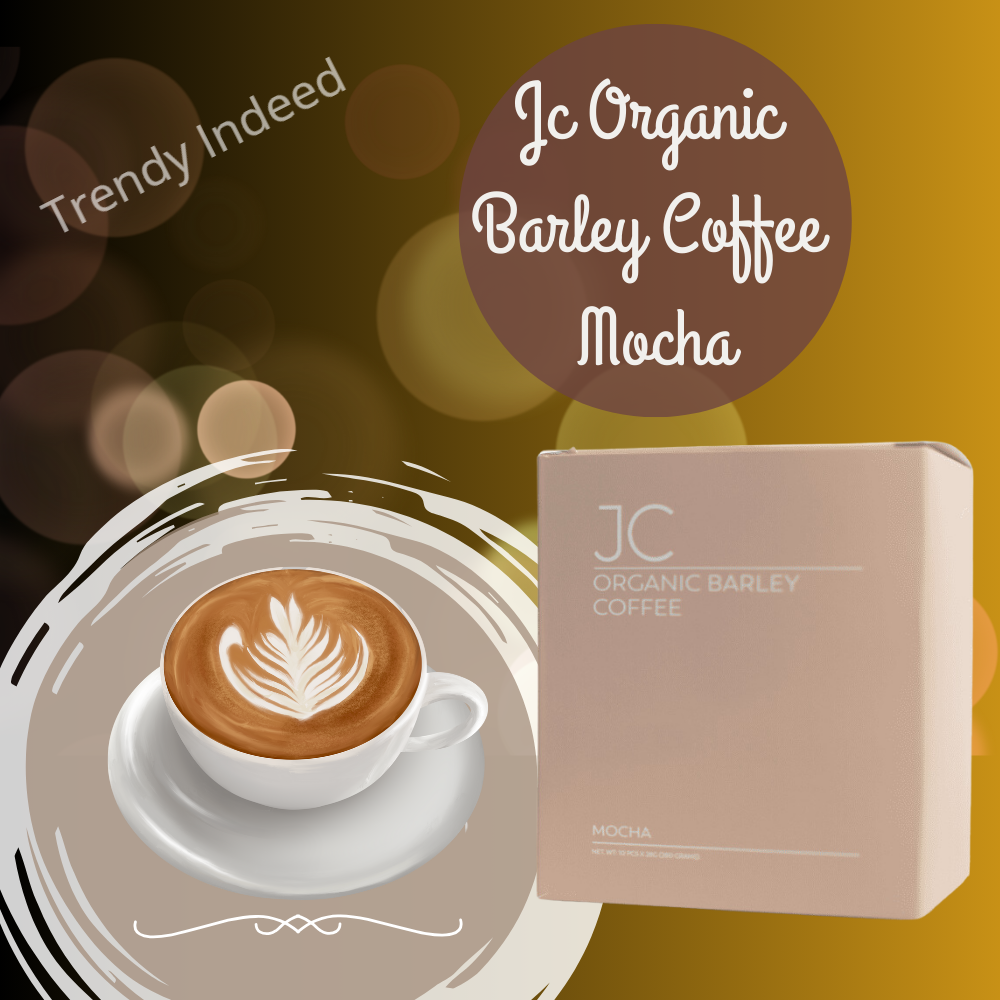 Barley coffee mocha blend for a smooth warm beverage