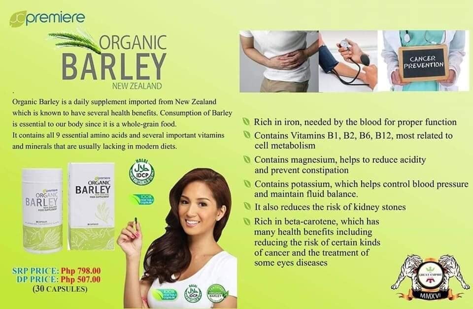 JC Premiere barley capsules for daily wellness routine