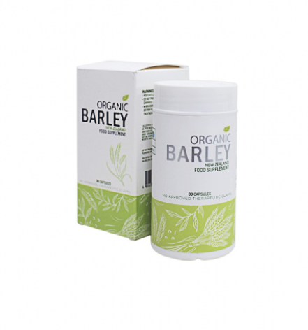 JC Premiere organic barley capsules bottle