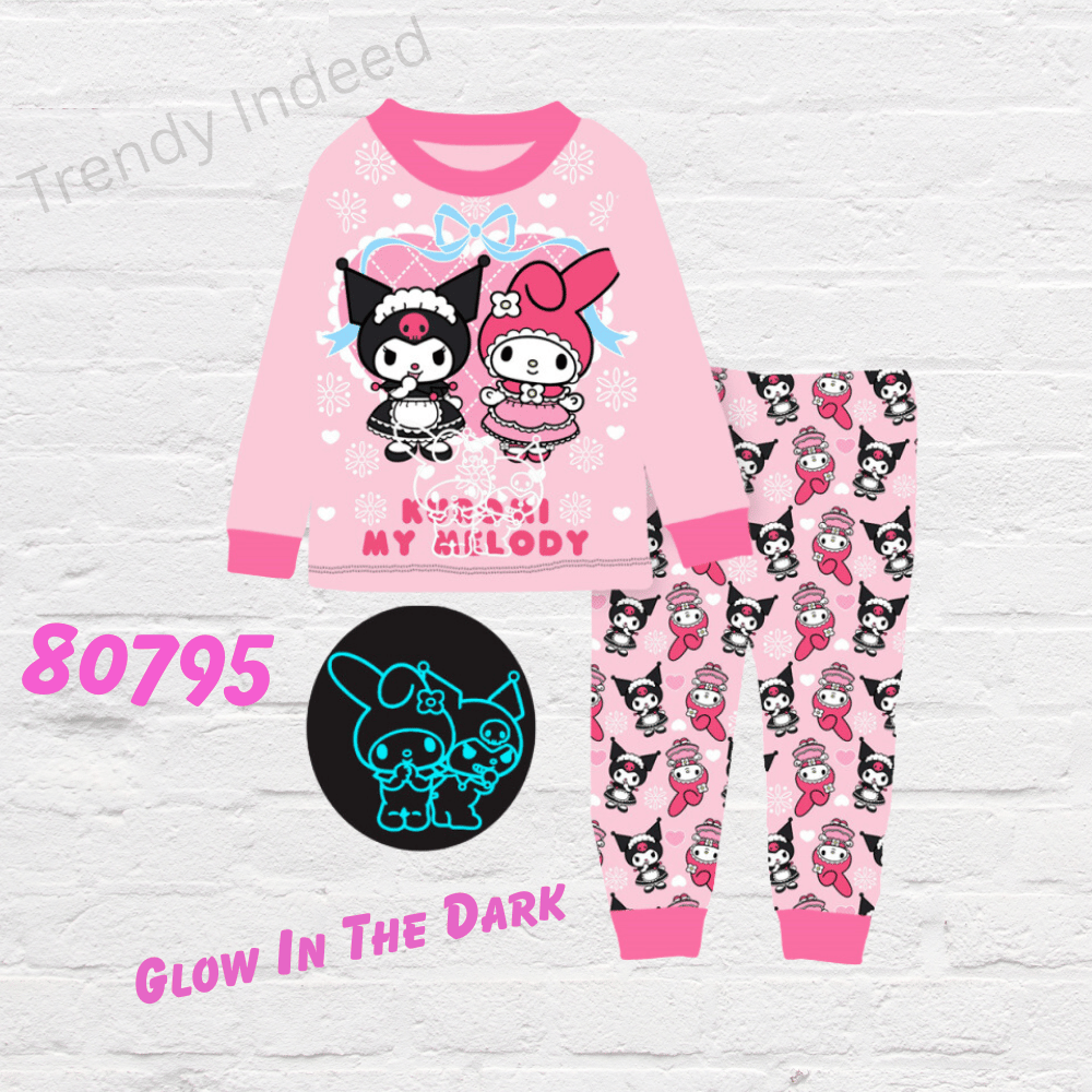 Children’s cute character-style sleepwear set