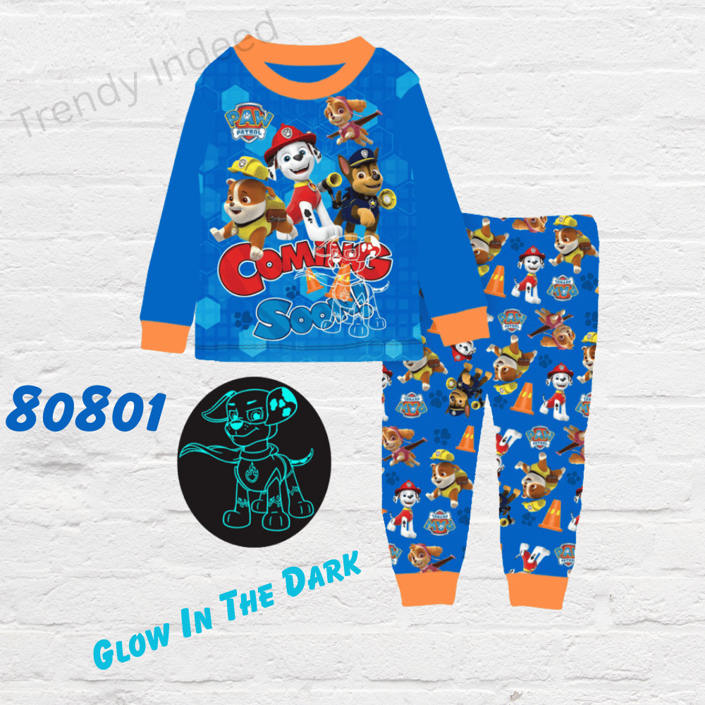 Soft kids pajamas with fun cartoon prints