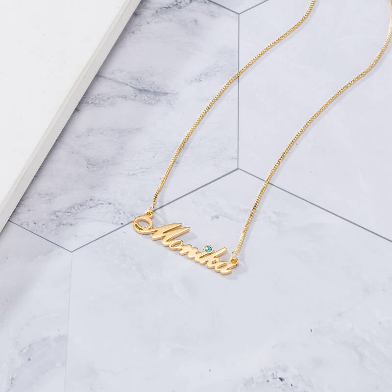 Elegant personalized name pendant necklace
