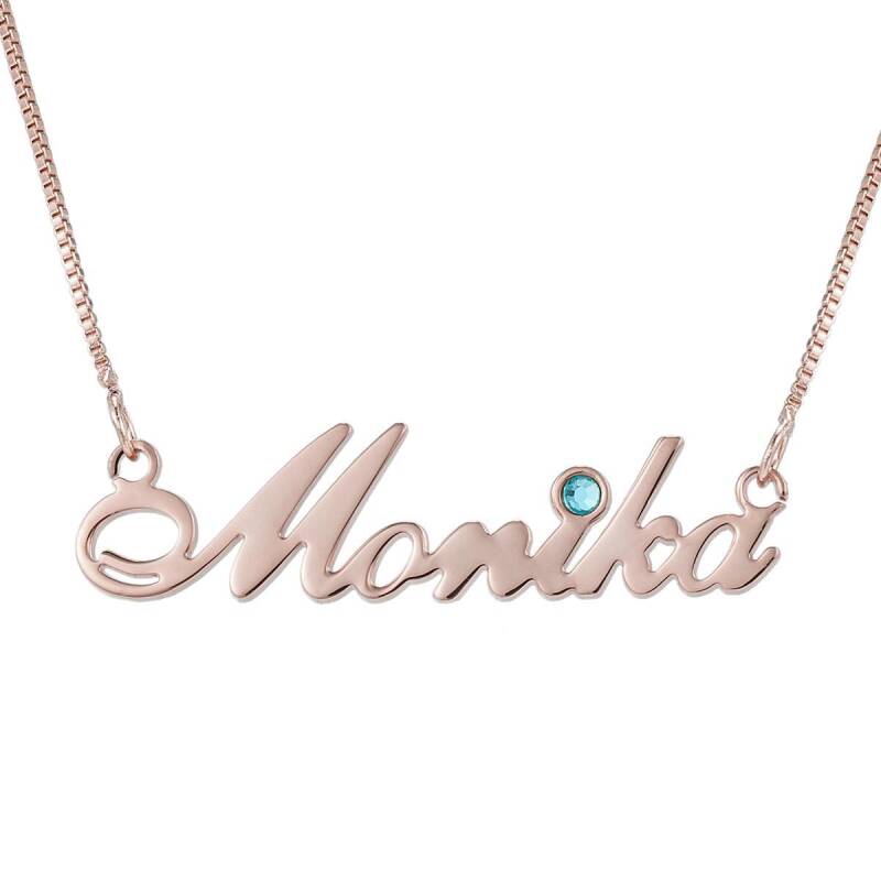 Noble style custom name necklace for women