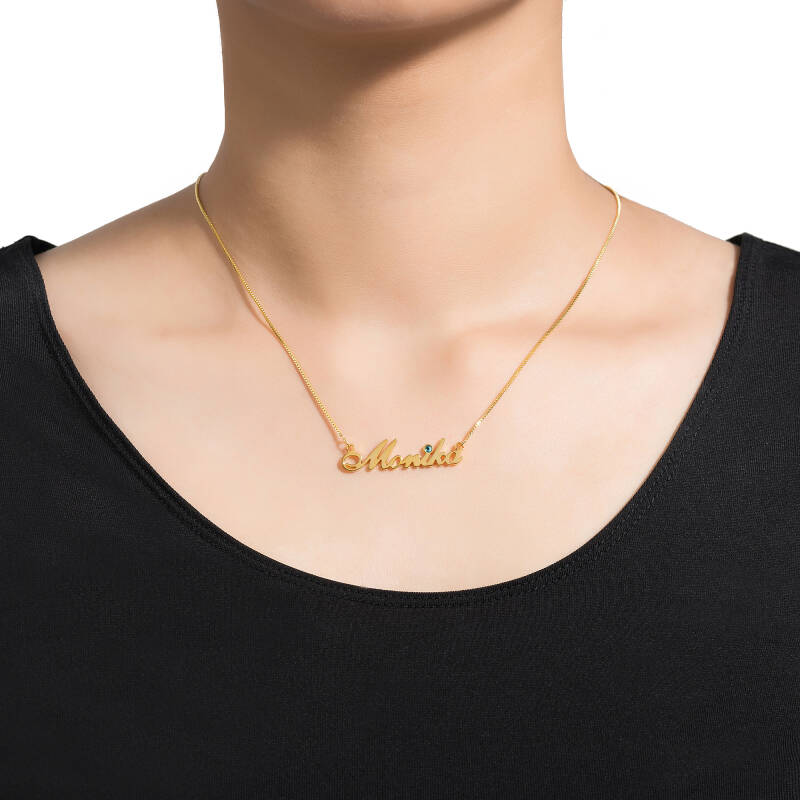 Elegant custom name necklace gift for women