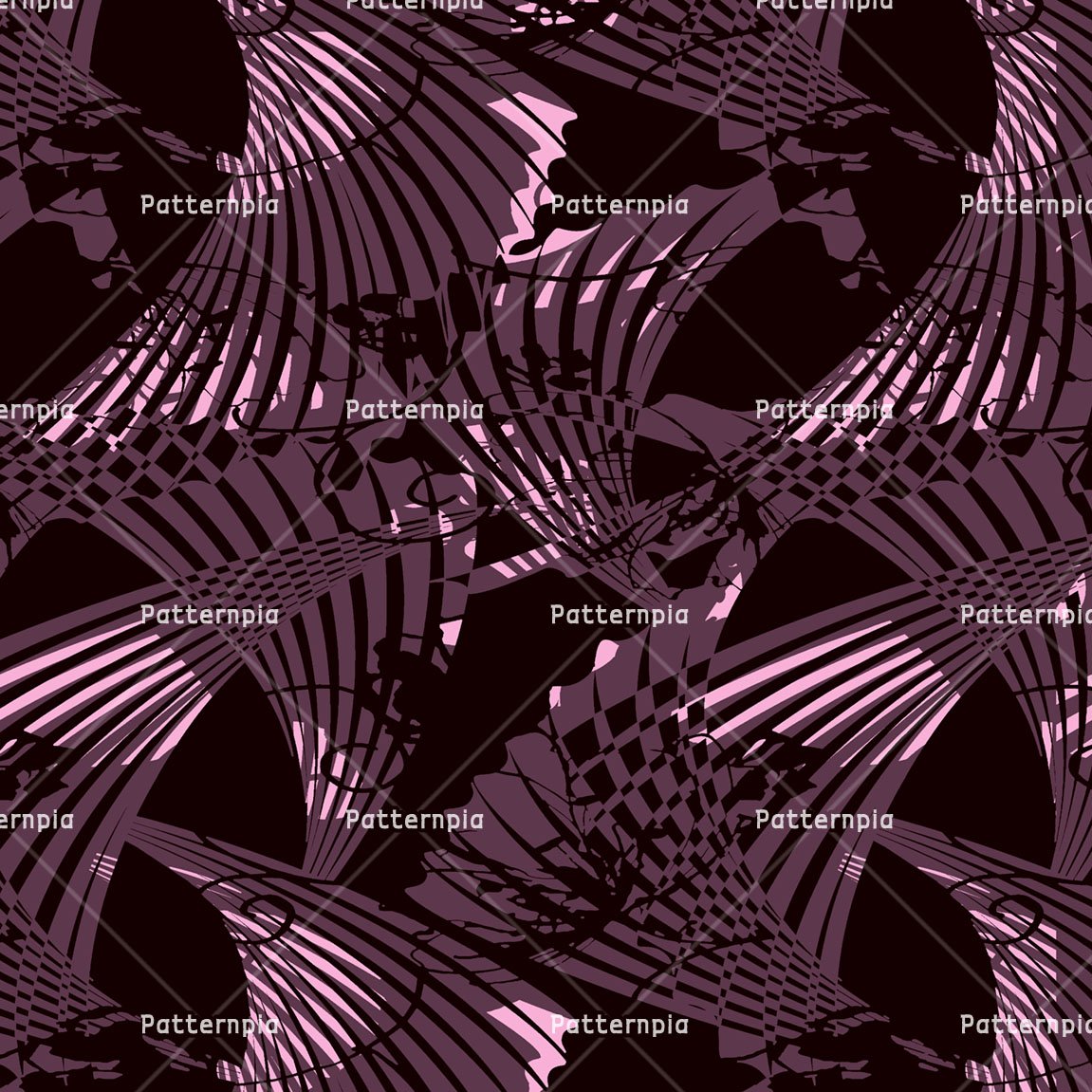 Patternpia Seamless Repeat Textile Pattern PSD JPG – Plum Fan | Spot ...