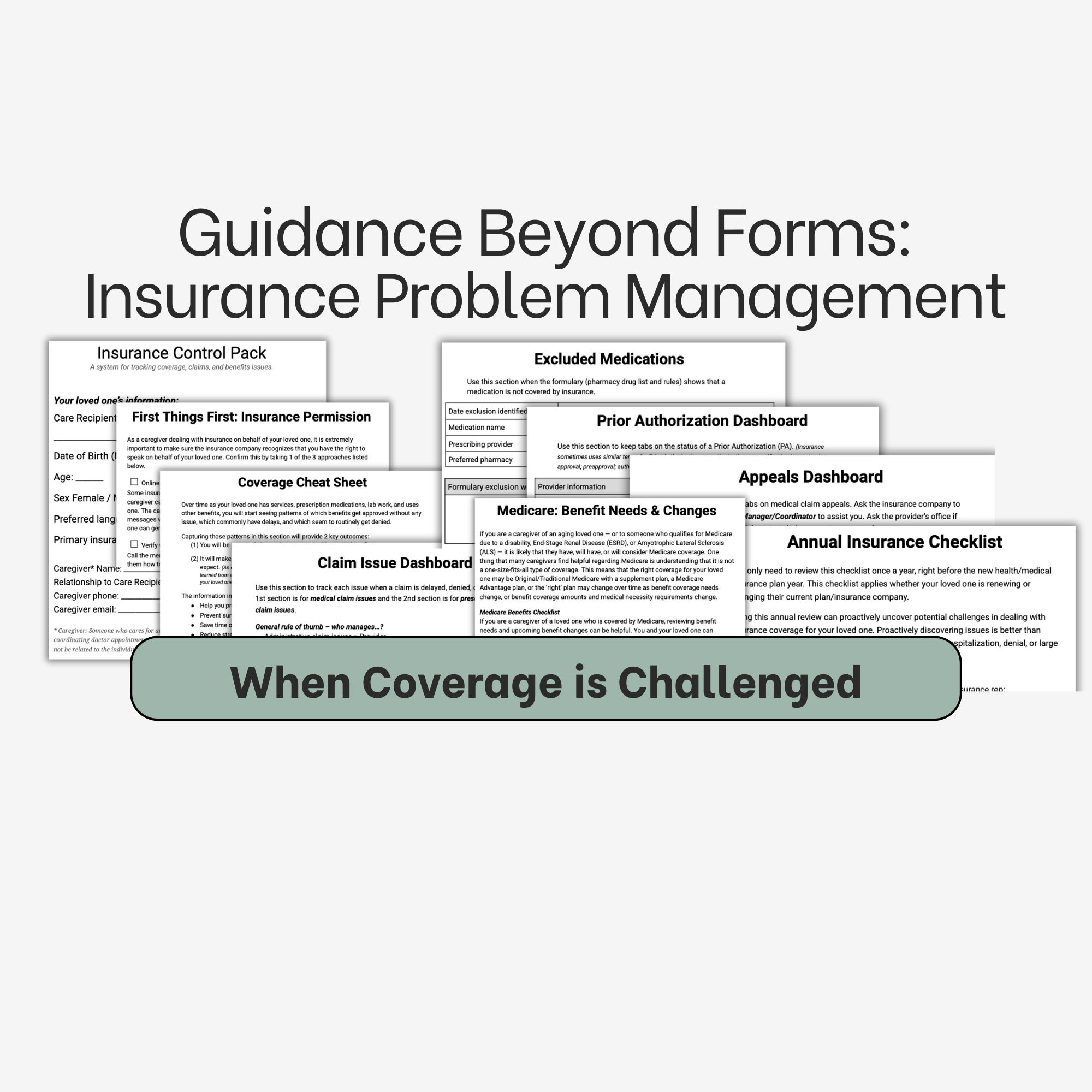 Insurance Control Pack -- Digital Toolkit - Payhip
