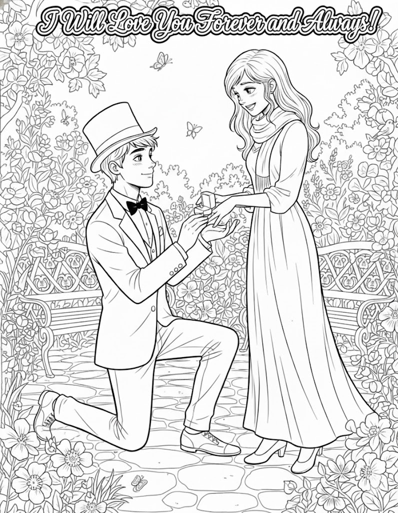 A Valentine's Day Love Story Coloring Book - Payhip