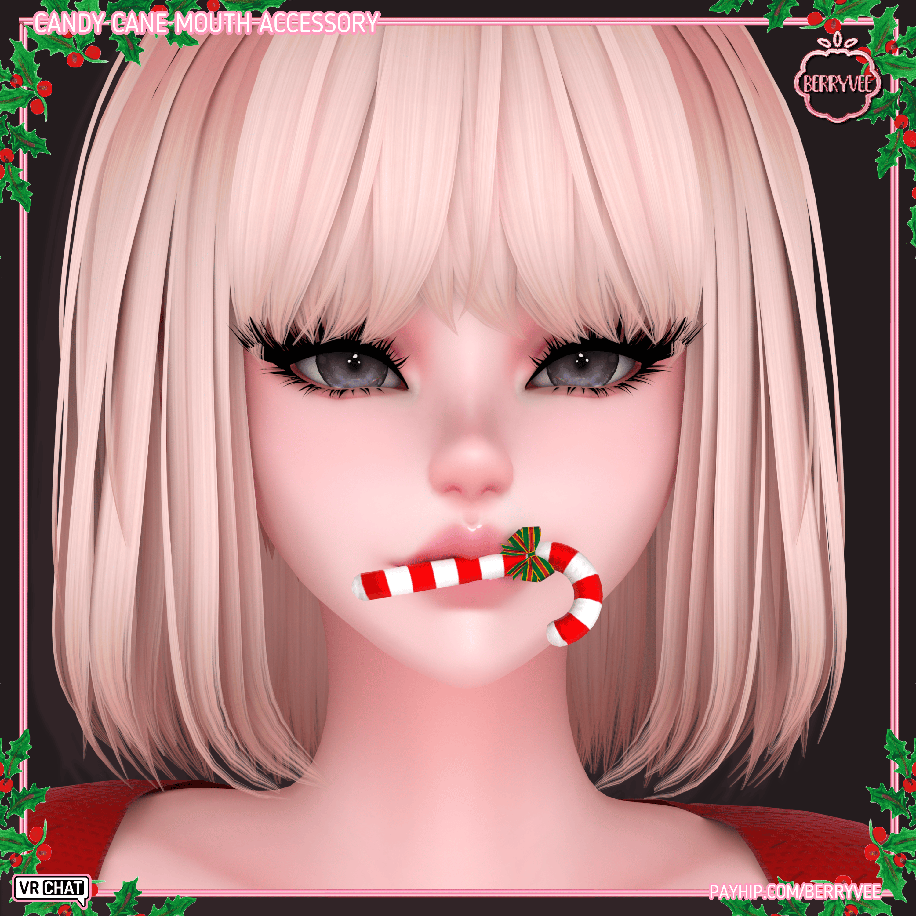 Candy Cane Mouth Accessory [NITRO FREE] - Payhip