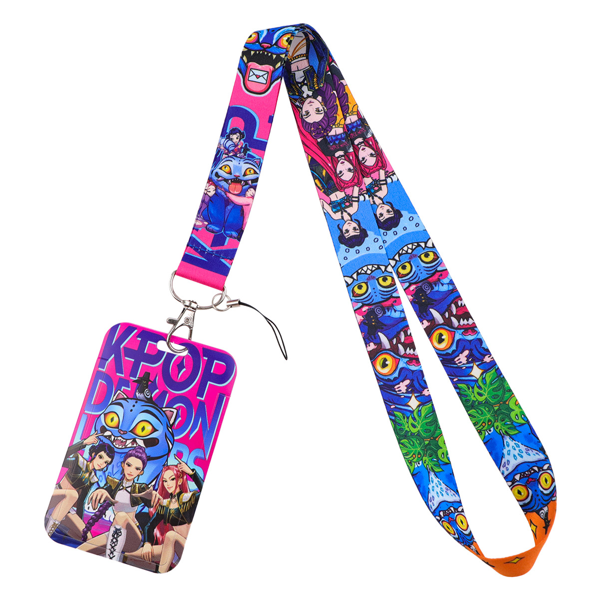 Kpop demon hunters design lanyard for keys and ID cards