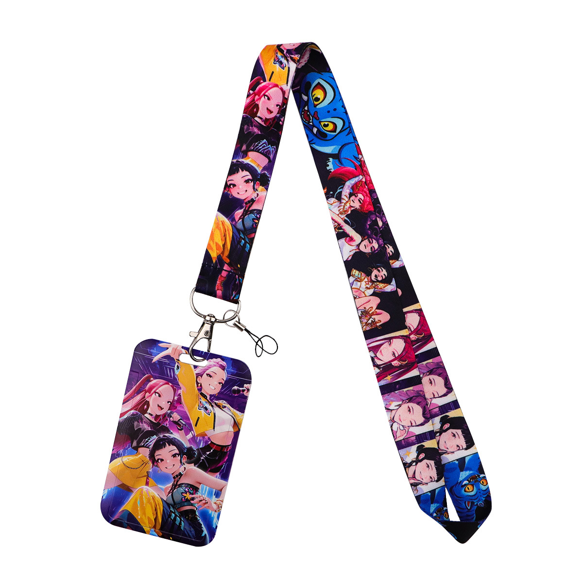 Korean style demon hunter lanyard with 45cm polyester strap