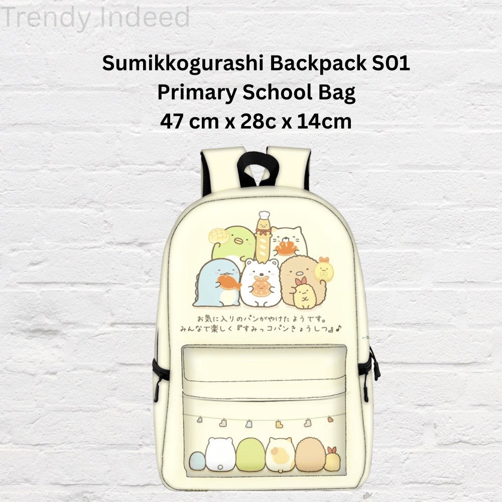 Cute Sumikkogurashi style school bag for children
